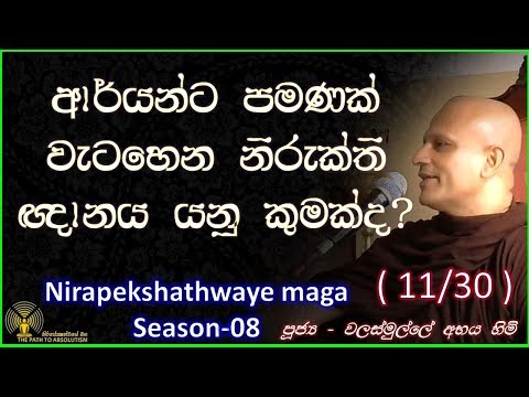 [11/32] - ආර්යන්ට පමණක් වැටහෙන නිරුක්ති ඥානය යනු කුමක්ද? - (Season 08)